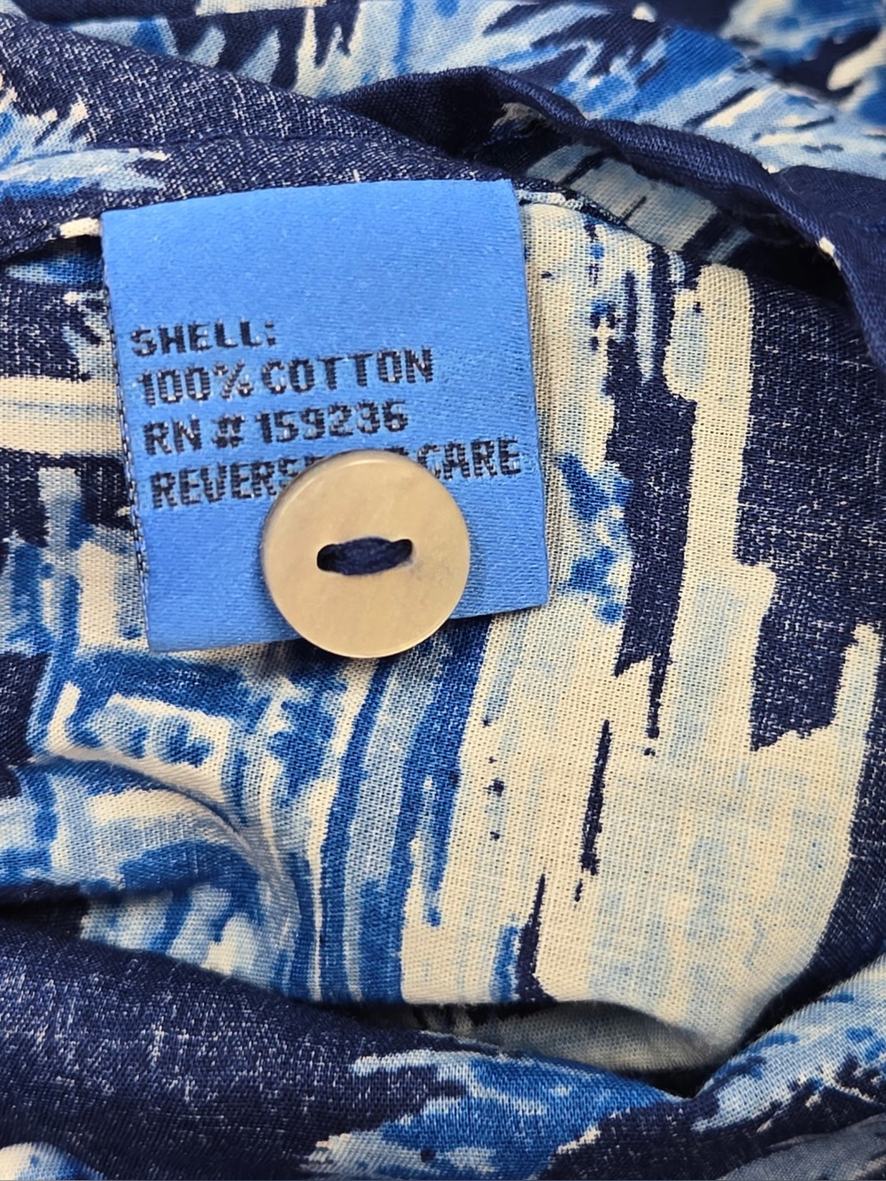 J. MCLAUGHLIN Blue Palm Print Ruffle Midi Dress Women’s XS Resort Coastal - Picture 7 of 12